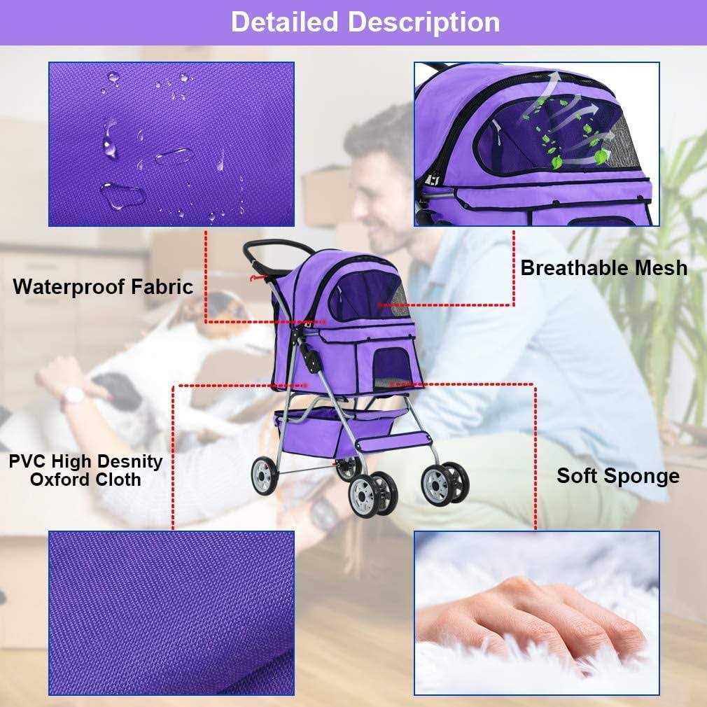 Folding Pet Carrier Stroller N894202