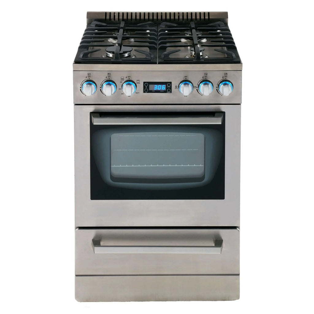 24" Gas Range Oven in Stainless Steel J165