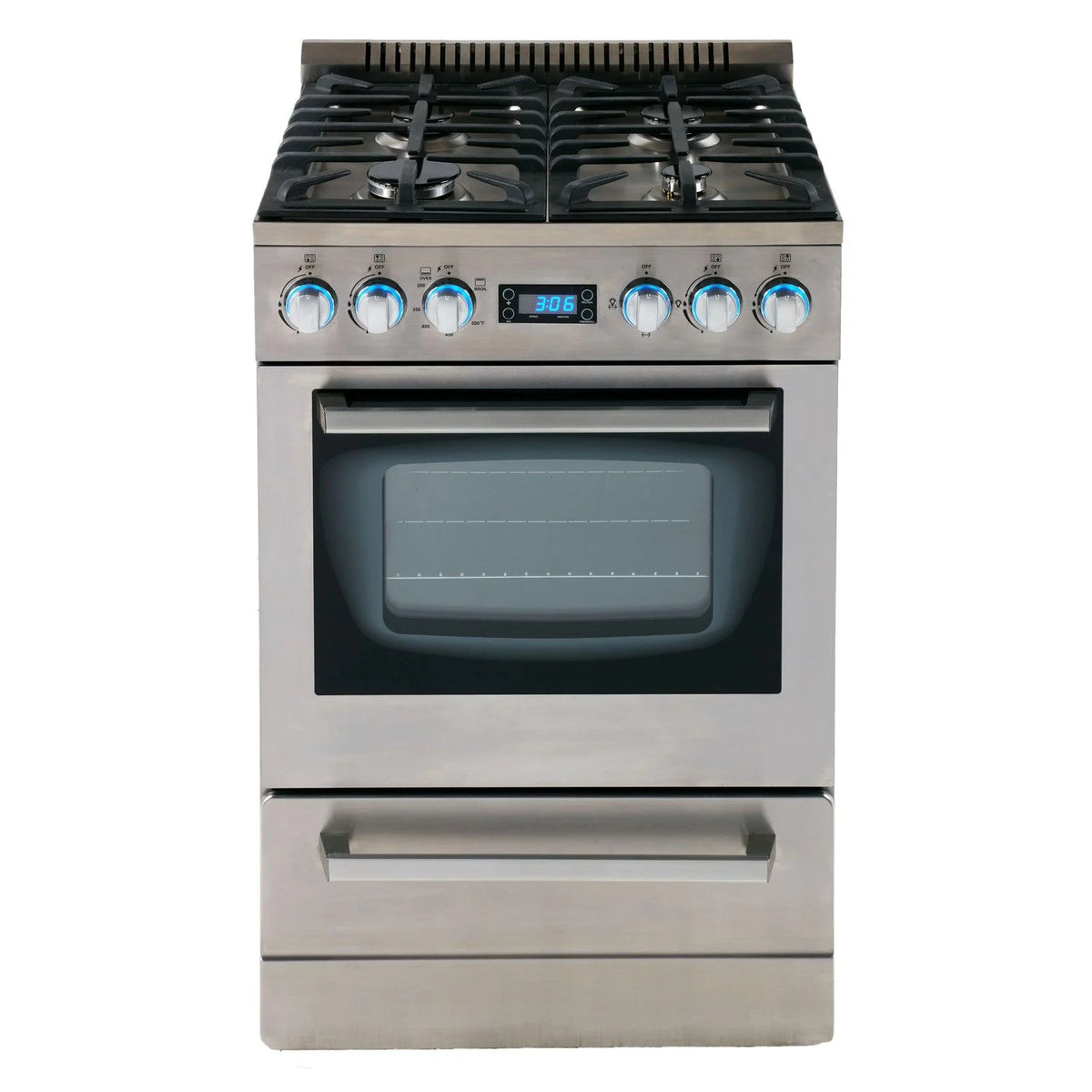 24" Gas Range Oven in Stainless Steel J165