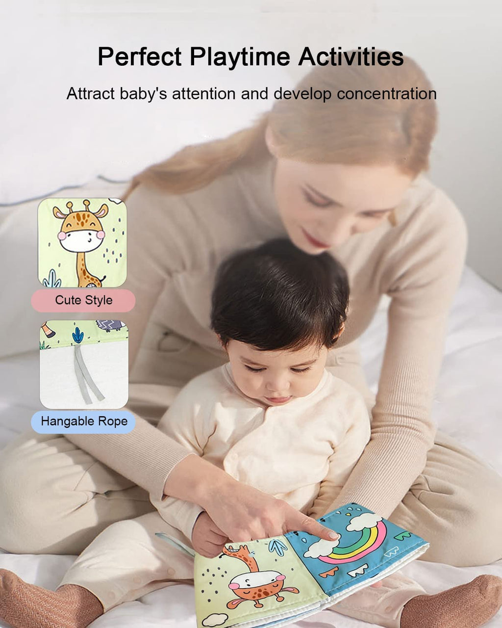 Soft Book Cloth Book High Contrast Baby Book Educational Learning Toy Y205111
