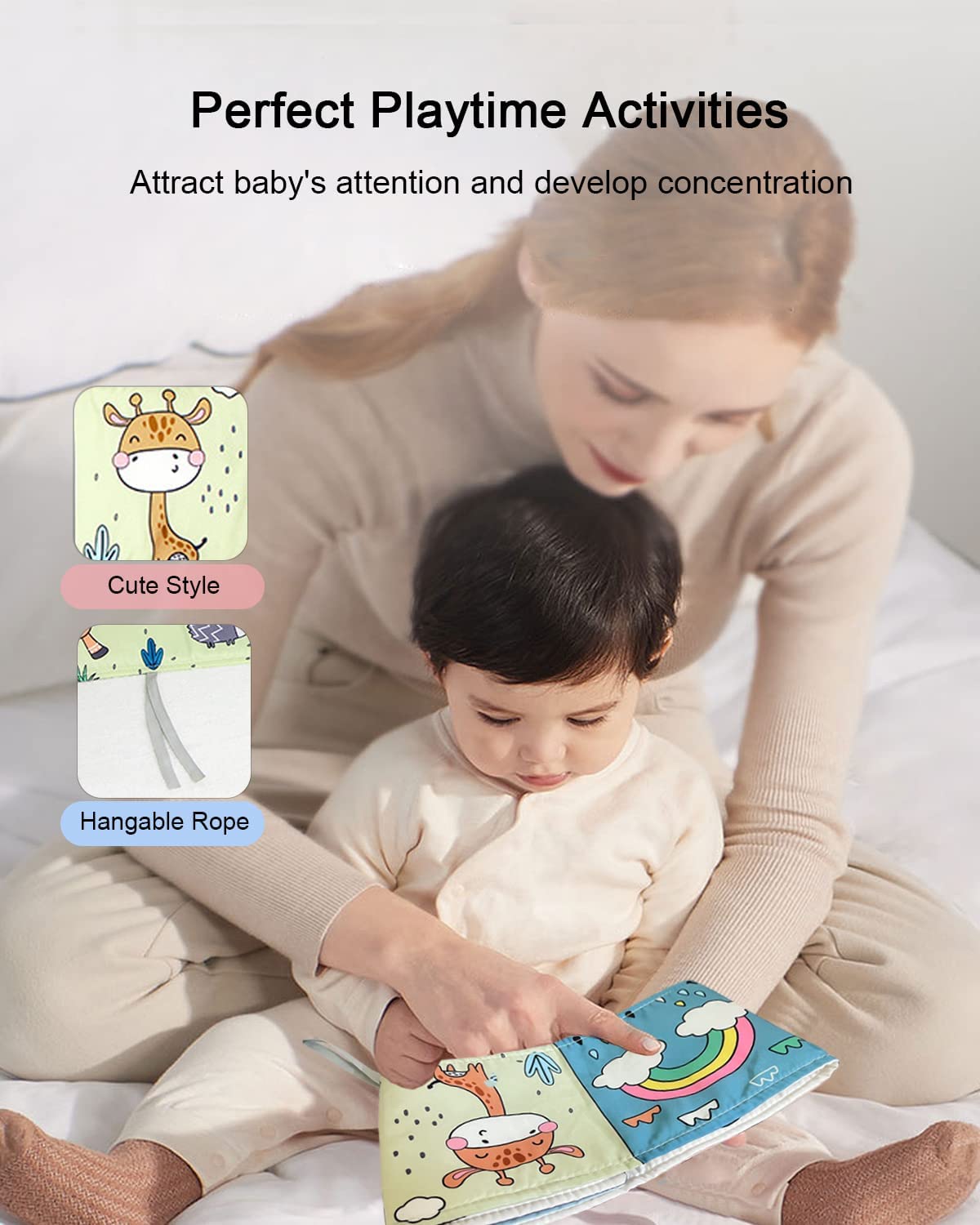 Soft Book Cloth Book High Contrast Baby Book Educational Learning Toy Y205111