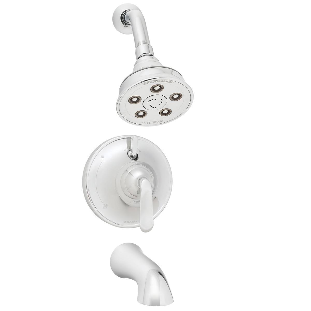 Chrome Shower and Tub Combination Q1914