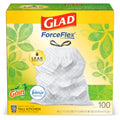 Tall Kitchen Drawstring Trash Bags, 13 Gallon White, 100 Count F547081