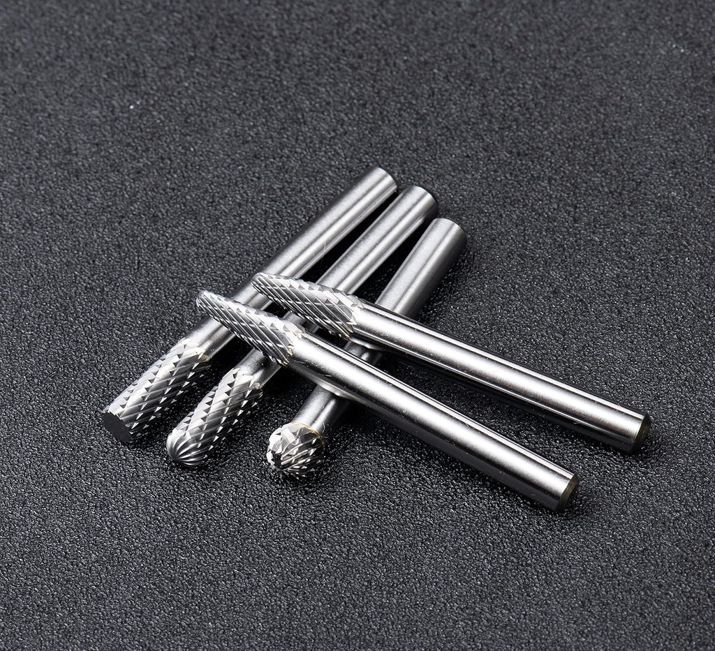 Carbide Burr Set 10pcs Double Cut Rotary Burr Set 1/4 Shank Die Grinder Bits M637995