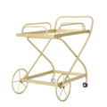 Gold Iron and Glass Bar Cart G335201