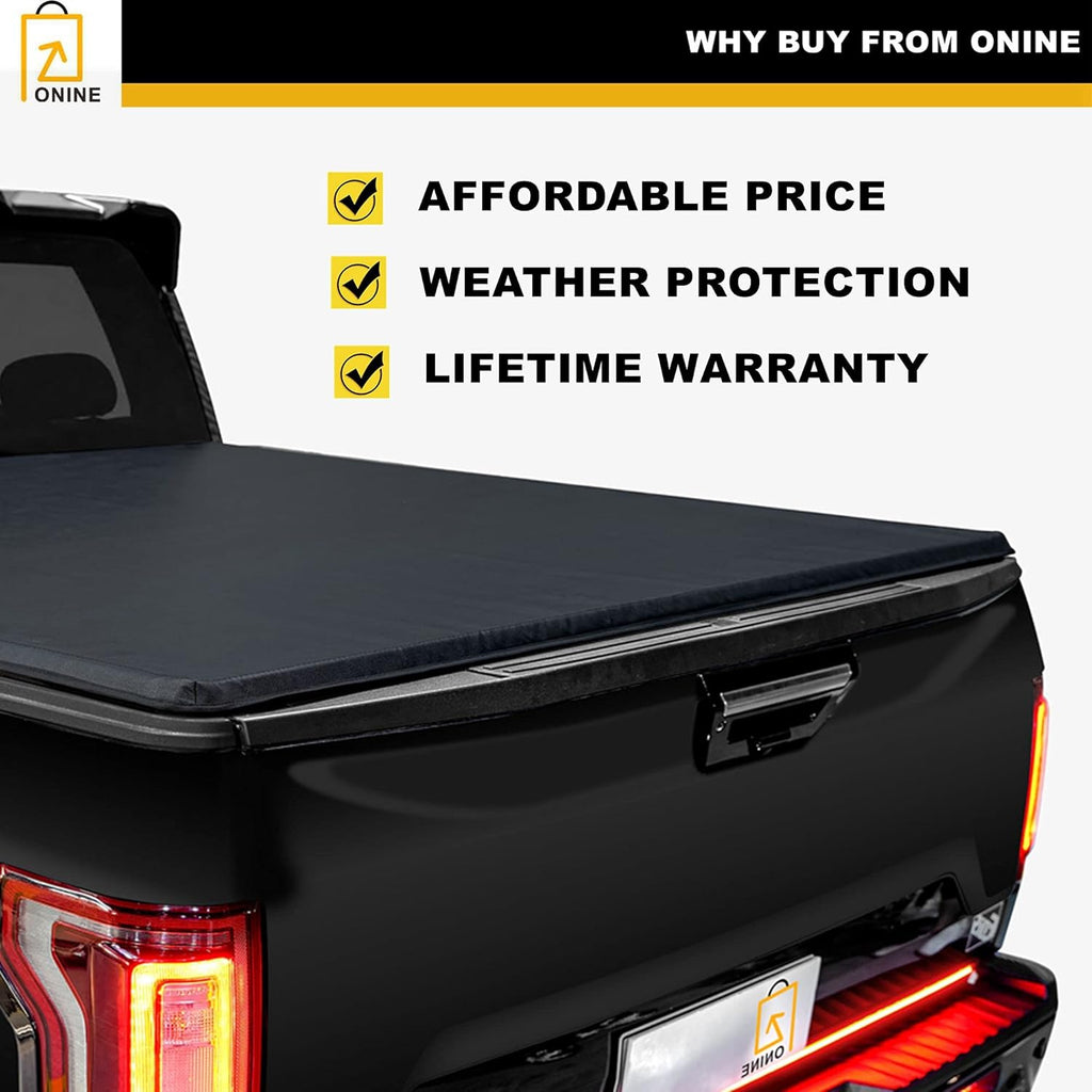 Soft Roll Up Truck Bed Tonneau Cover for Toyota Tundra 6.5ft Bed I54115