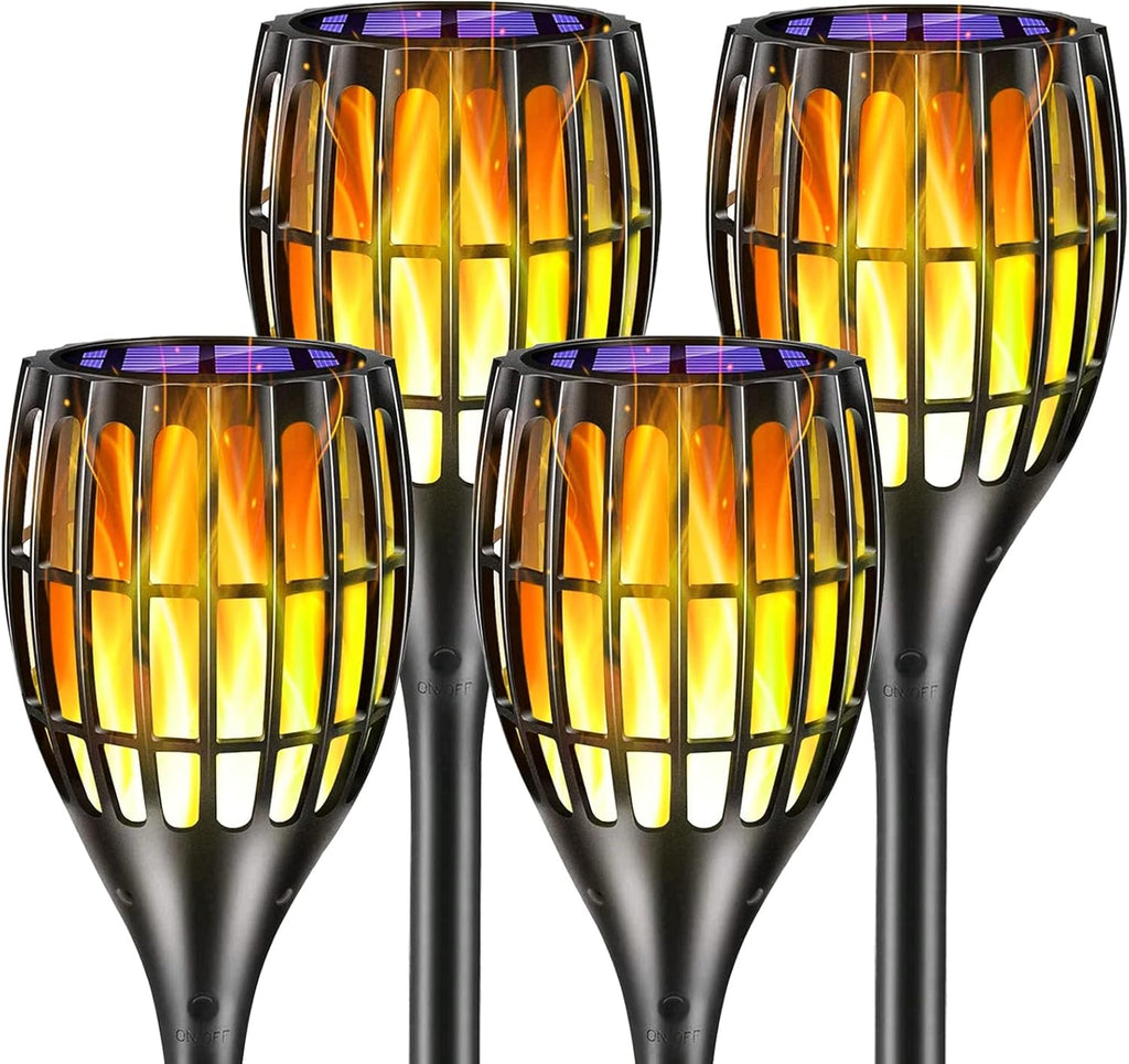Solar Torch Lights with Flickering Flames P3001