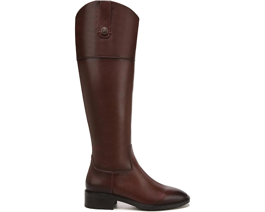 Brown Leather Knee High Riding Boots S1874