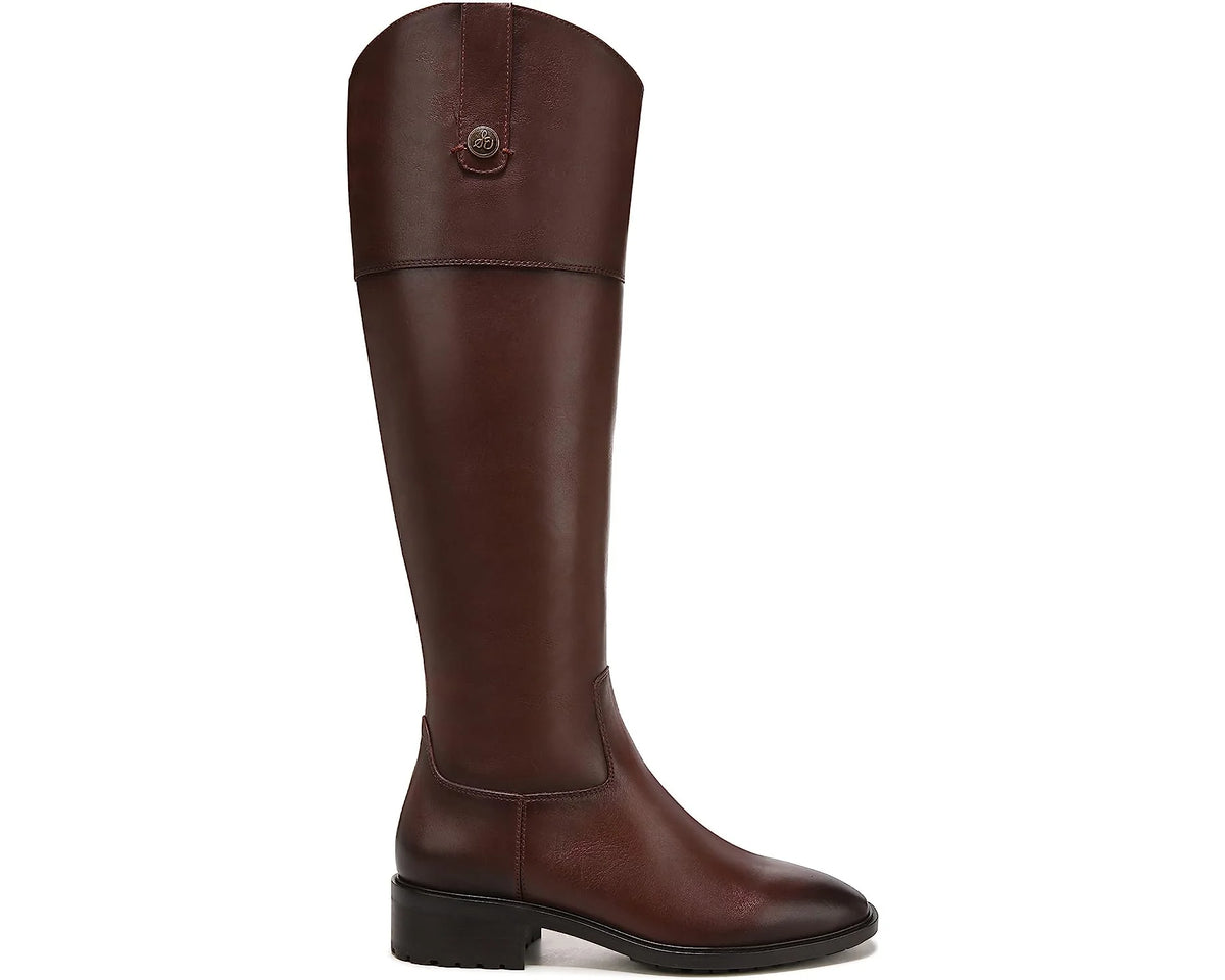 Brown Leather Knee High Riding Boots S1874