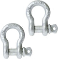 2 Pack Galvanized Screw Pin Anchor Shackles, 12 Ton Capacity W49647