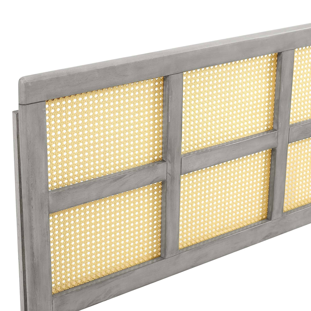 Gray Cane King Headboard D276