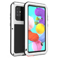 White Shockproof Armor Hybrid Phone Case for Samsung Galaxy A71 P4305