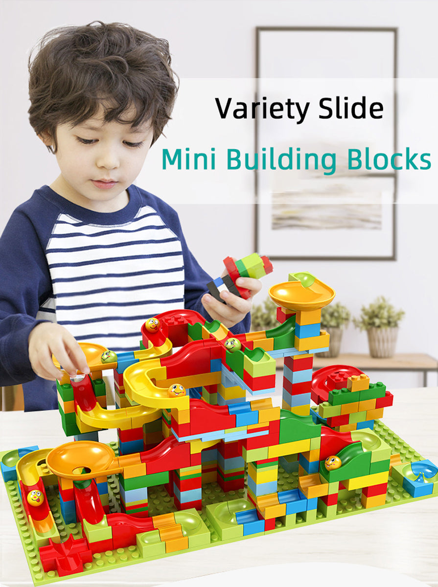 186 Pcs Big Blocks Building Kit with Balls Race Track M59061