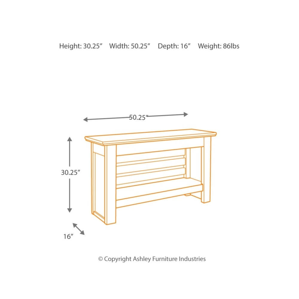 Reddish Brown Sofa Table R6918