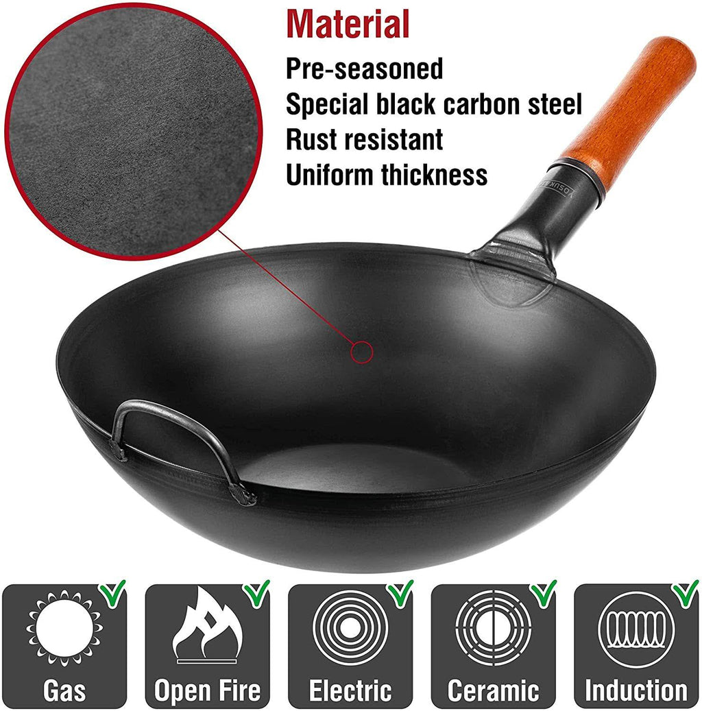 Carbon Steel Wok Pan Y848903