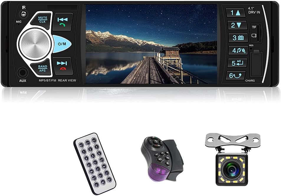 4.1 '' HD Screen Single Din Car Stereo with Bluetooth FM Radio Receiver A703