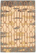 Ivory Wool Kilim Rug B176442