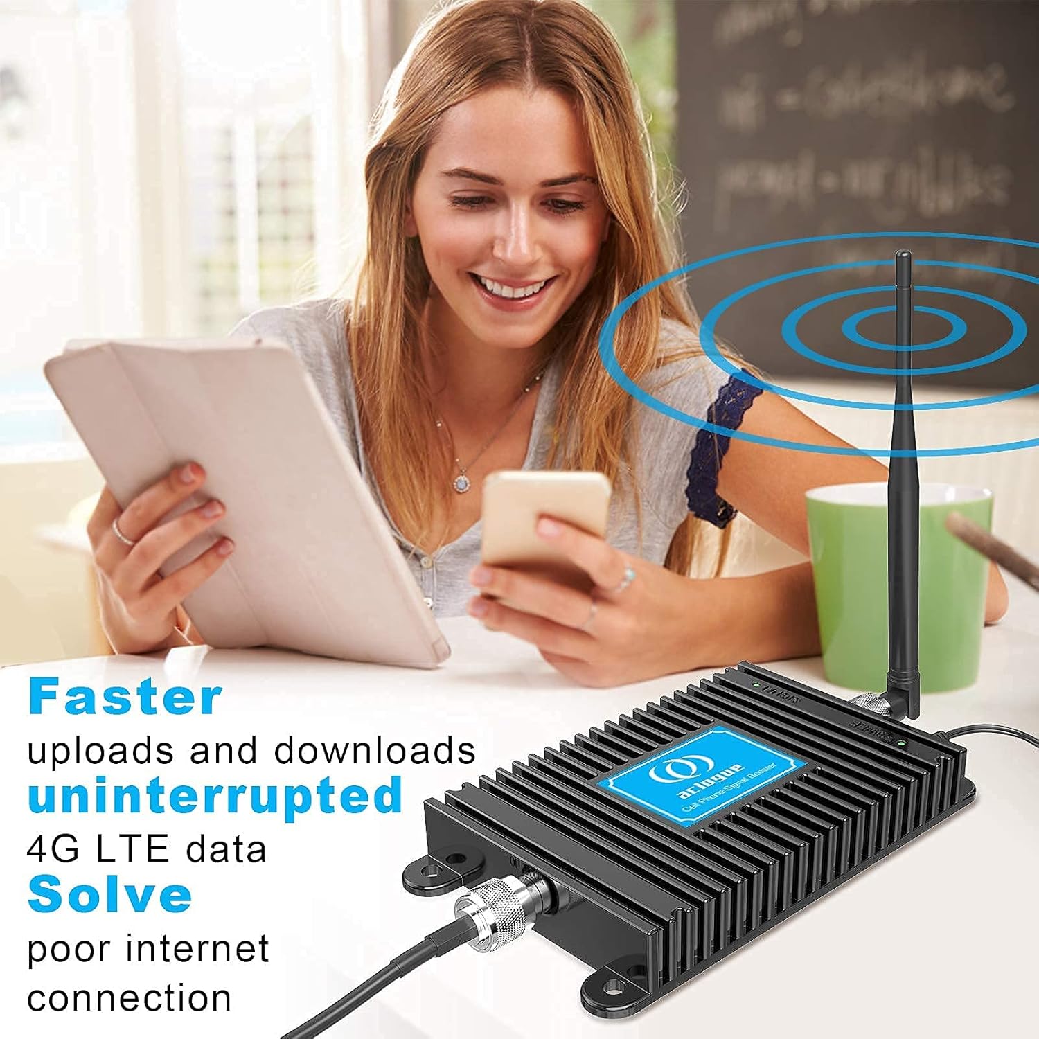 5G/4G Cell Phone Signal Booster with Antenna Kits K42369