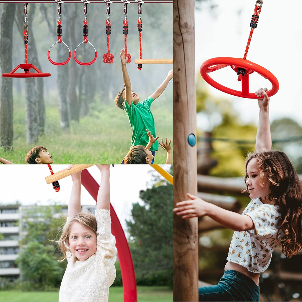 50FT Ninja Warrior Obstacle Course Outdoor Playset J713