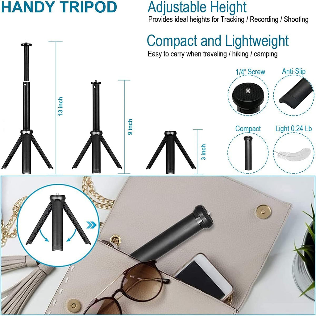Smart Face Tracking Phone Holder Selfie Stick, Robot Motion Tracking Camera Tripod Stand Webcam, Build-in Battery Pack of 2 D2051