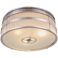 3-Light Flush Mount Burnished Brass S549150
