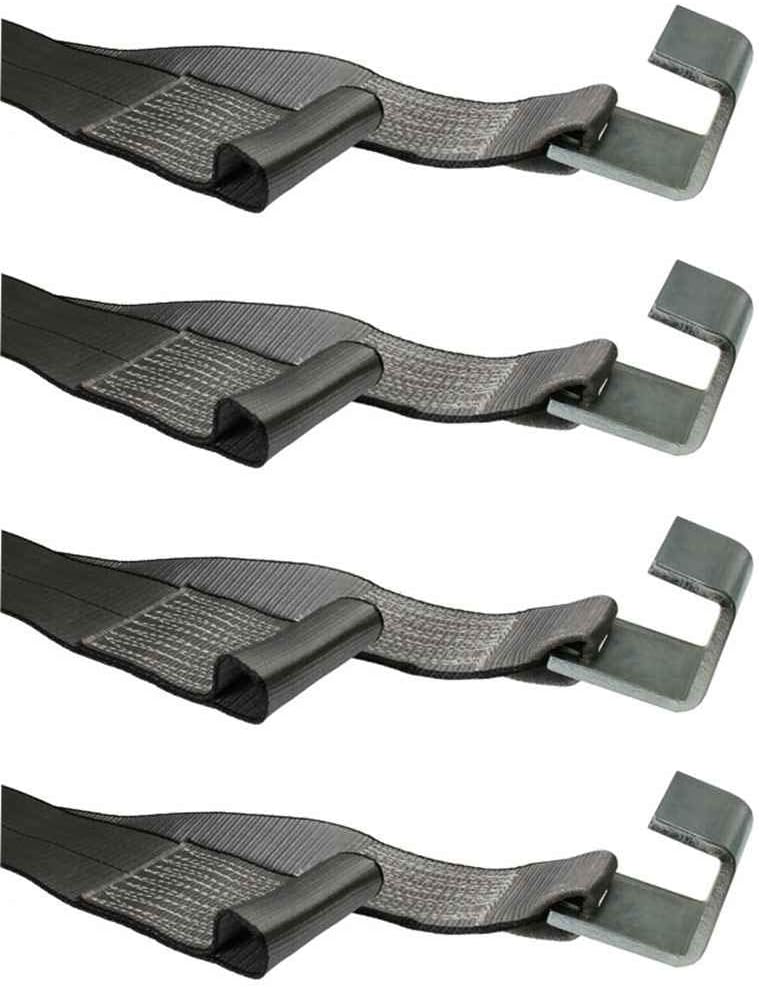4 Pack 4 Inch x 5 Foot Winch Strap with Sewn Loop Q817