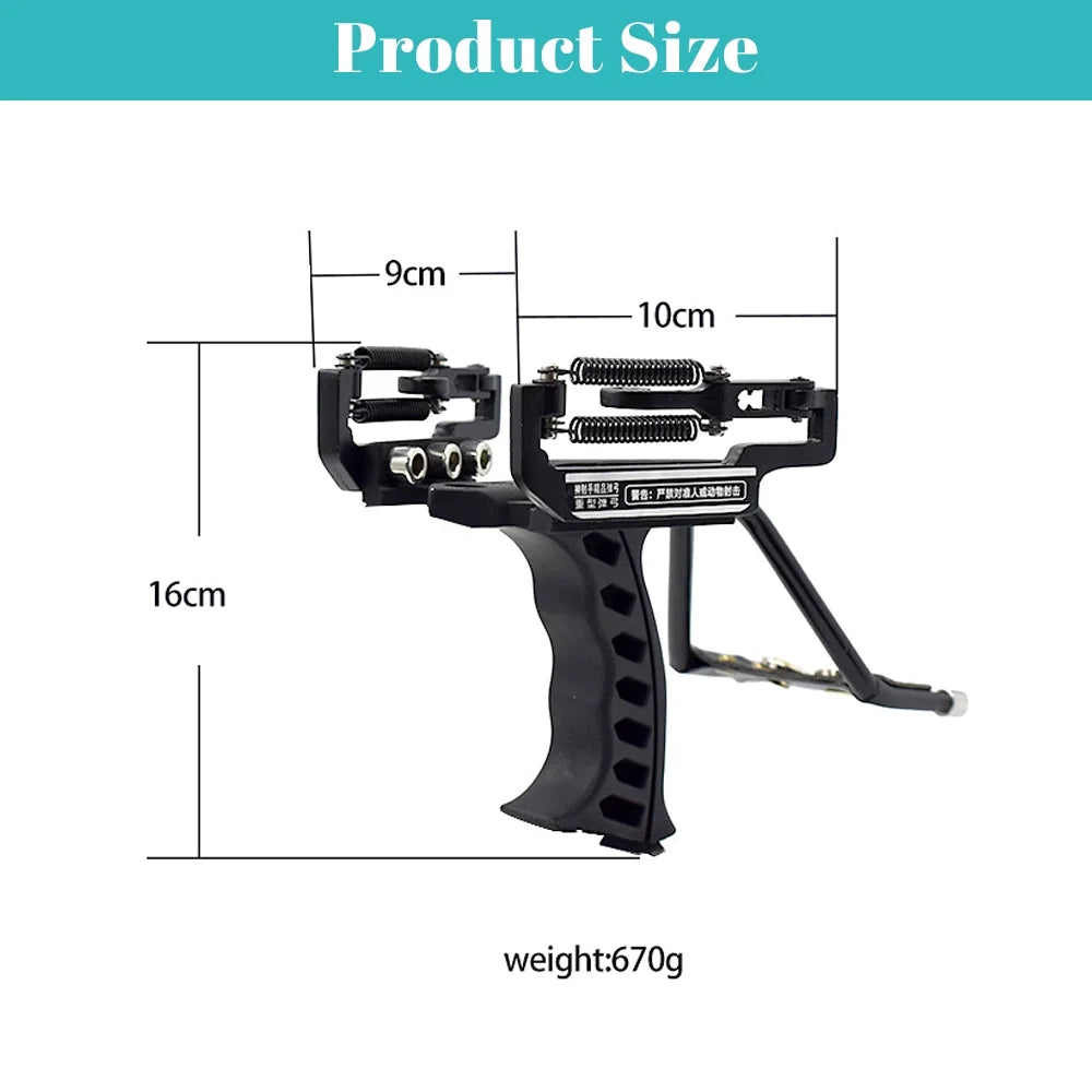 Heavy Duty High Speed Slingshot with 2 Replacement Rubber Bands H804