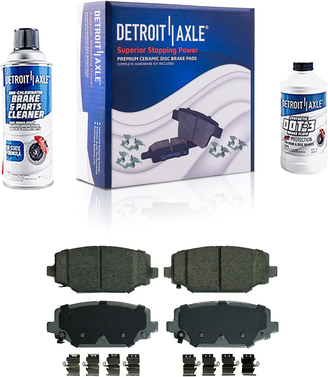 328mm Rear Drilled and Slotted Disc Rotors + Ceramic Brake Pads 6pc Set H958