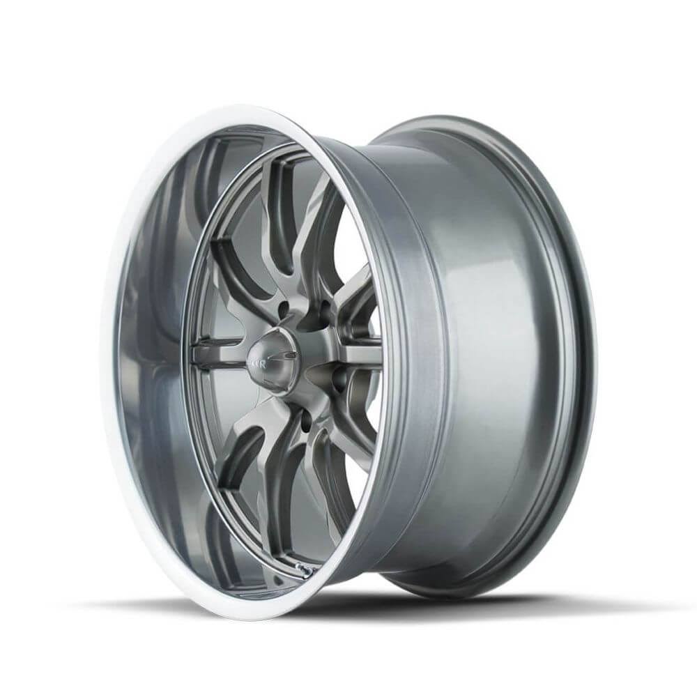 20x8.5 Grey Polished Lip Wheel A1623