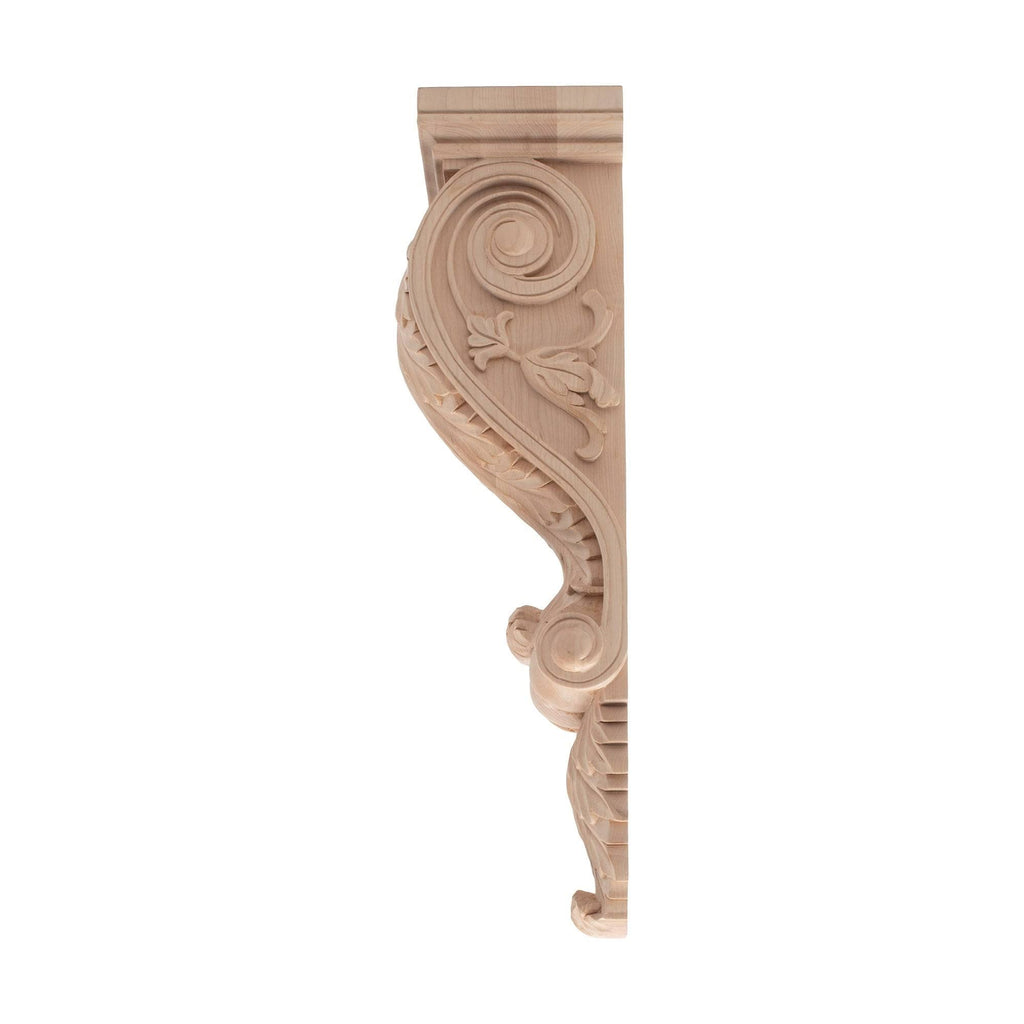 Unfinished Solid Hard Maple Wood Corbel V285
