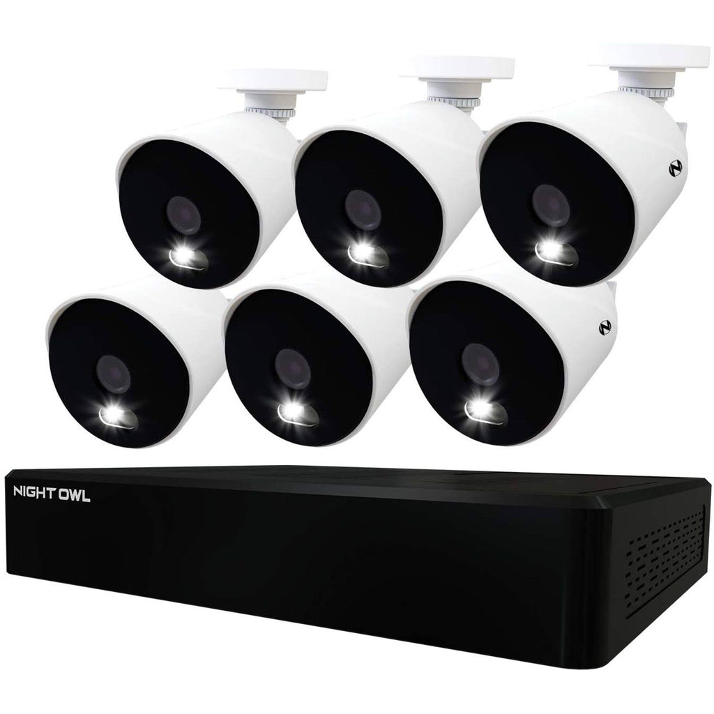12 Channel Wired DVR with 6 4K Ultra HD Wired Spotlight Cameras Q8354