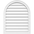 Round Top Surface Mount PVC Gable Vent with Brickmoul O7550