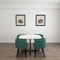 5 Piece Dining Set Chair Blue X71656