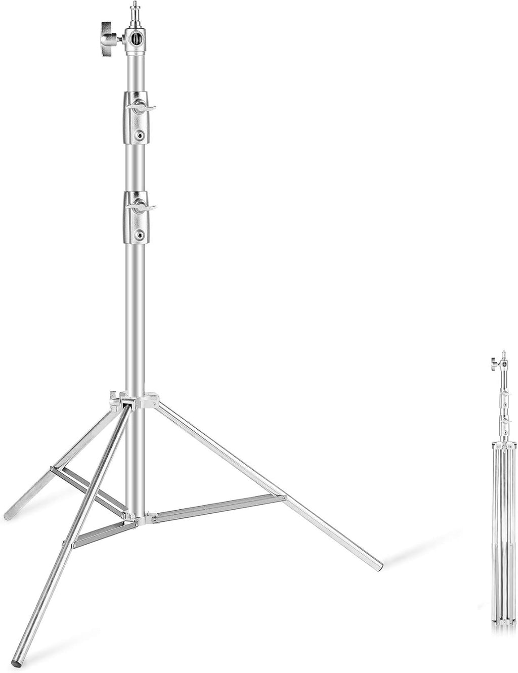 Heavy Duty Stainless Steel Light Stand Pack of 2 V779