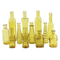Vintage Amber Bottle Collection, Pack of 24 W7112