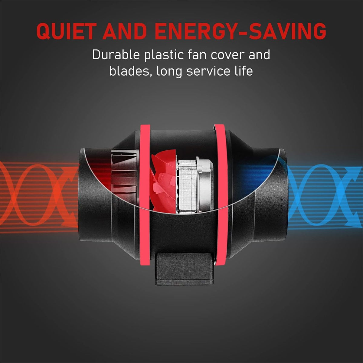 4 inch Inline Ventilation Fan with Carbon Filter and Ducting A513