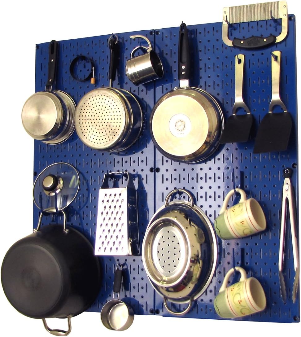 White Pegboard Storage and Organization Kit with Accessories Pack of 2 D8736