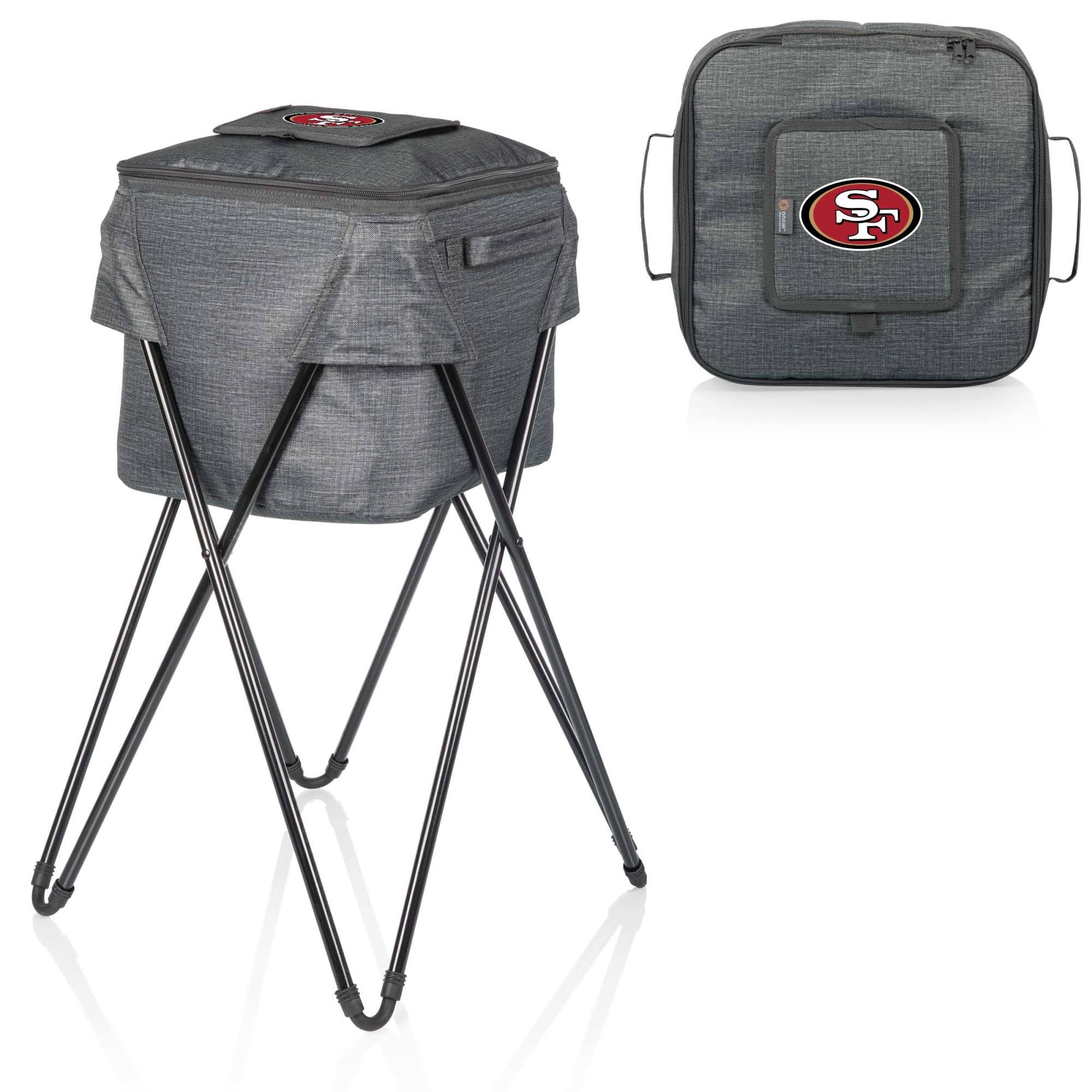 Gray Camping Party Cooler with Stand O8703