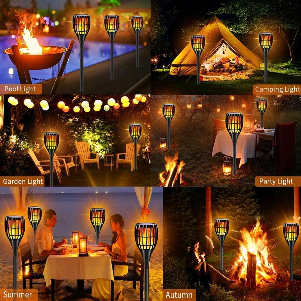 Solar Torch Lights with Flickering Flames P3001