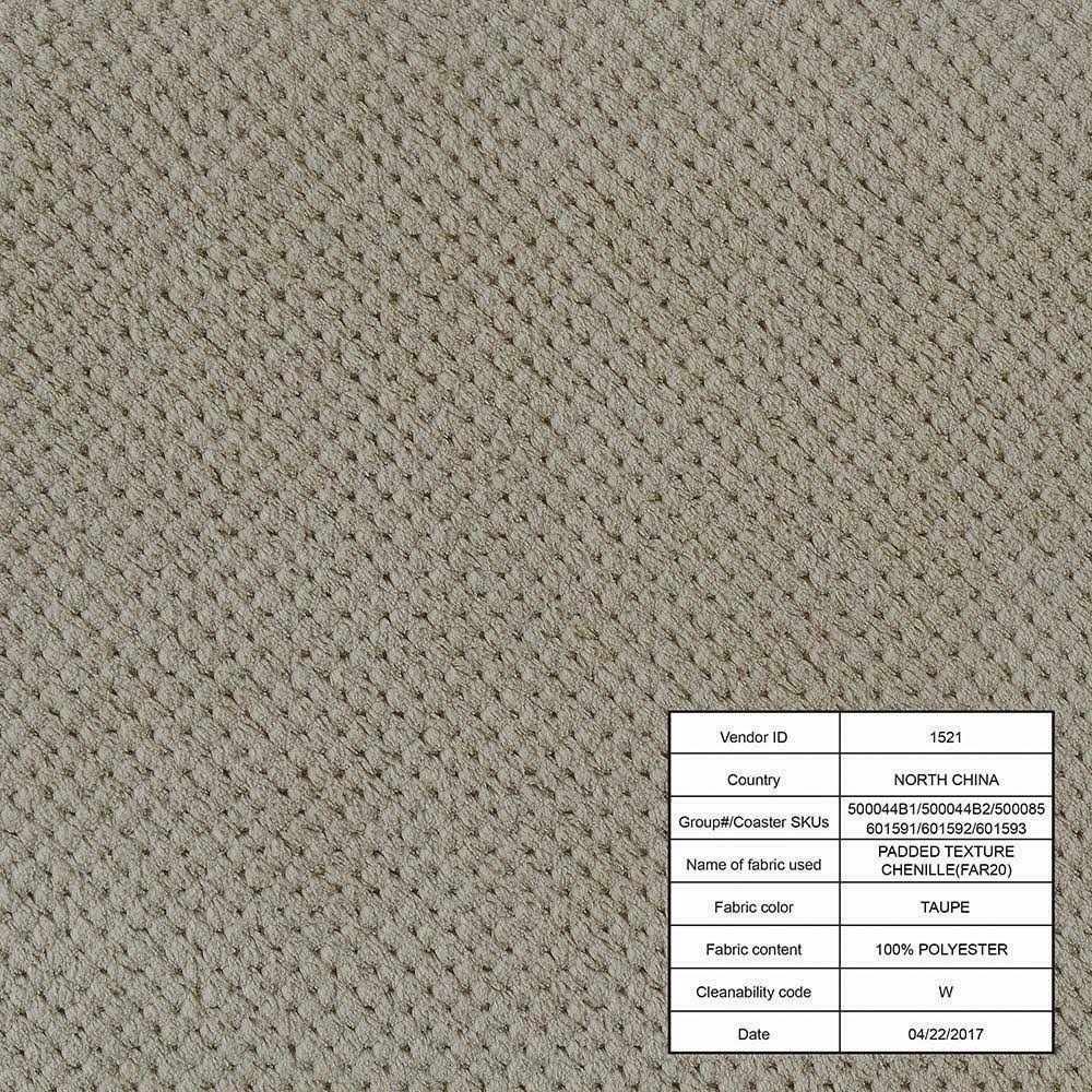 Taupe Storage Ottoman E47642