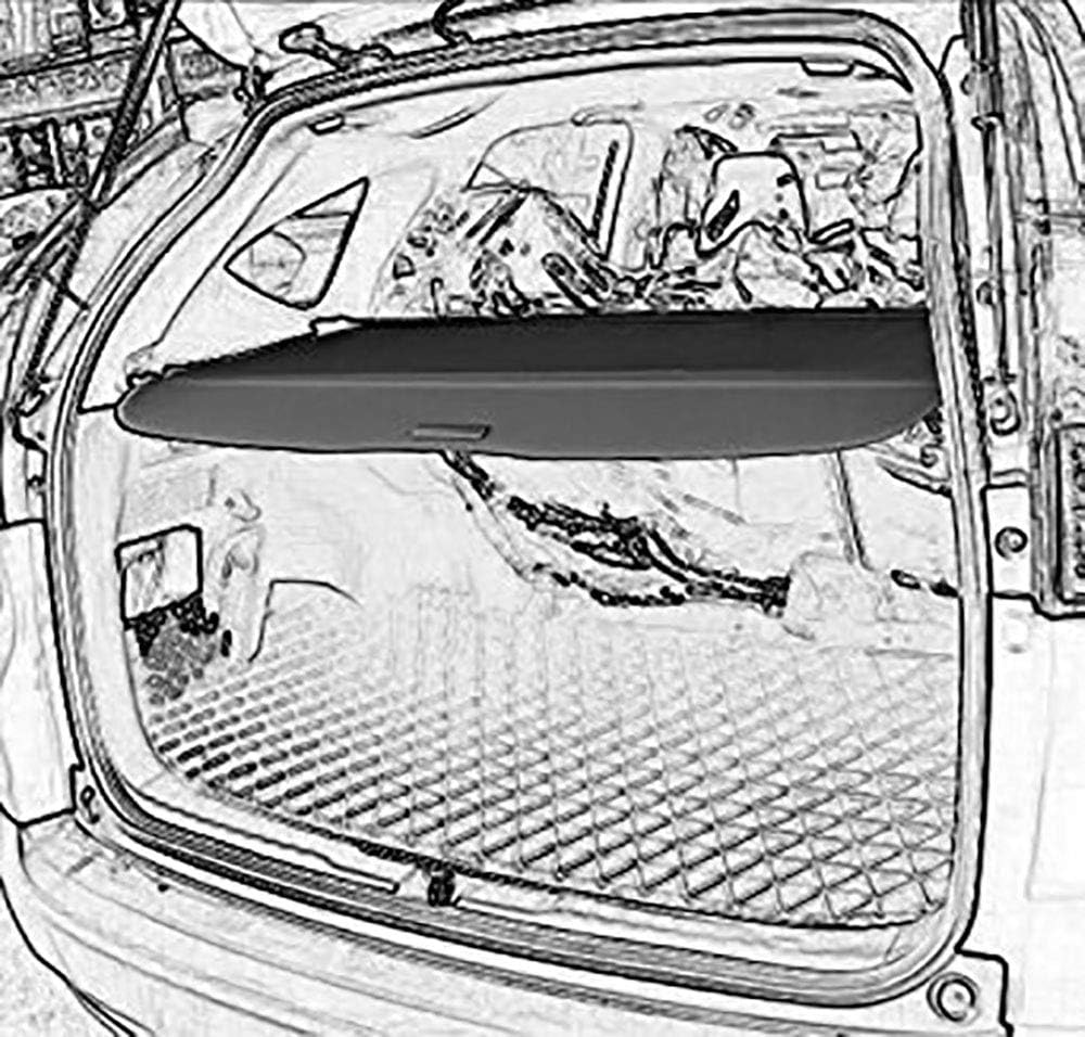 Black Retractable Cargo Cover Q603