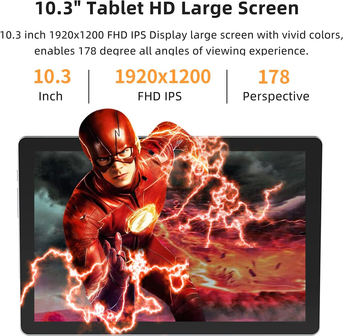 10.3 Inch Android 11 Tablet with 32GB Storage (Orange) B6844