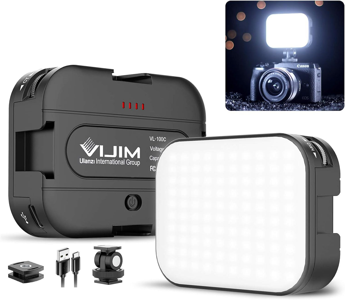 Bi-Color LED Video Light with 2000mAh Rechargeable Battery R265935