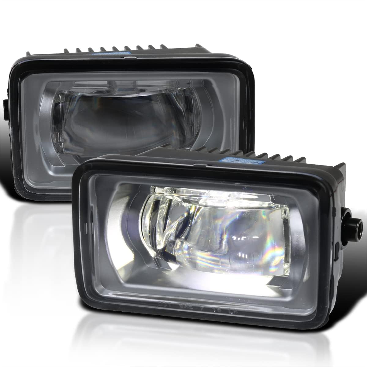 Smoke Lens LED Fog Lights Compatible with Ford F250 F350 Super Duty 2017-2018 Pair T4531