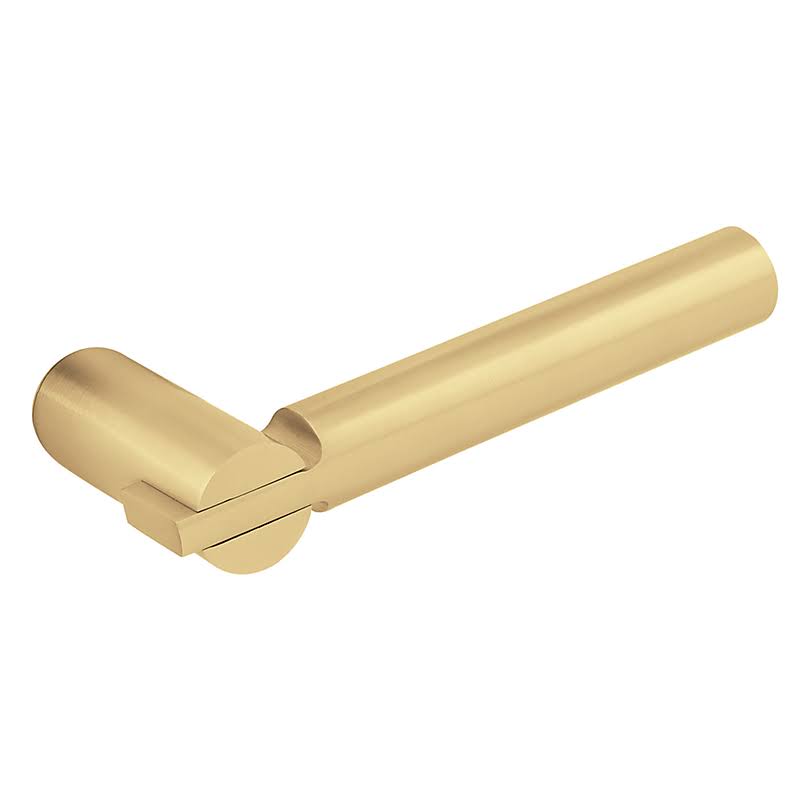 Satin Brass and Brown Left Handed Lever Only T511743