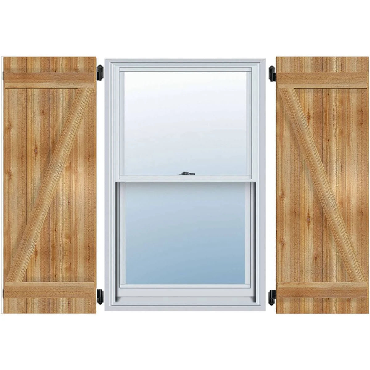 Rough Sawn Western Red Cedar Board-n-Batten Shutters F171135