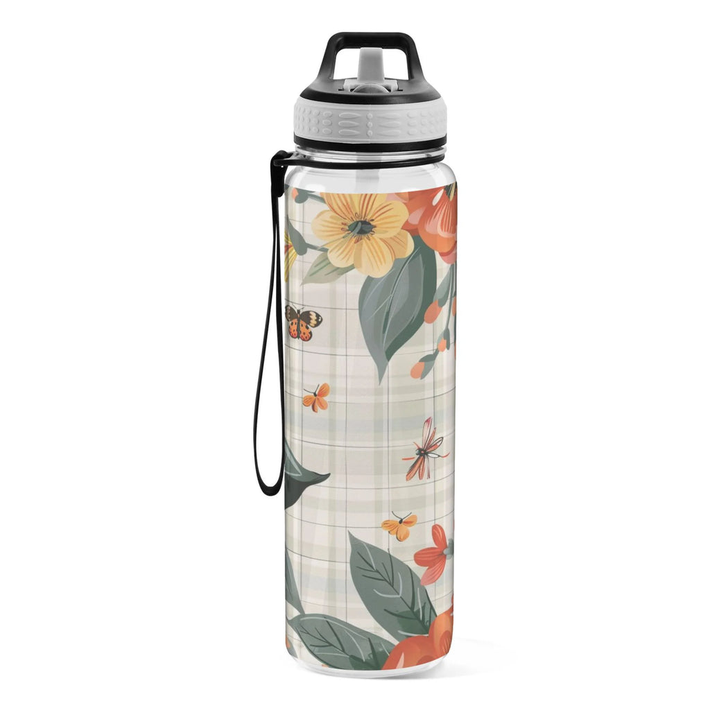 32oz Clear Triton Sports Water Bottle with Straw T76632