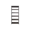 Rustic Gray Wood and Metal Walk-in Closet with 5 Shelves U860545