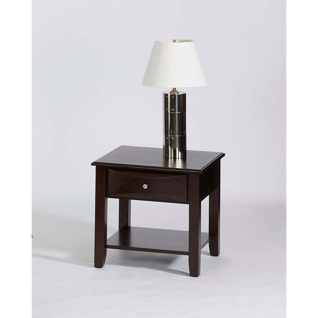 Espresso End Table L1300