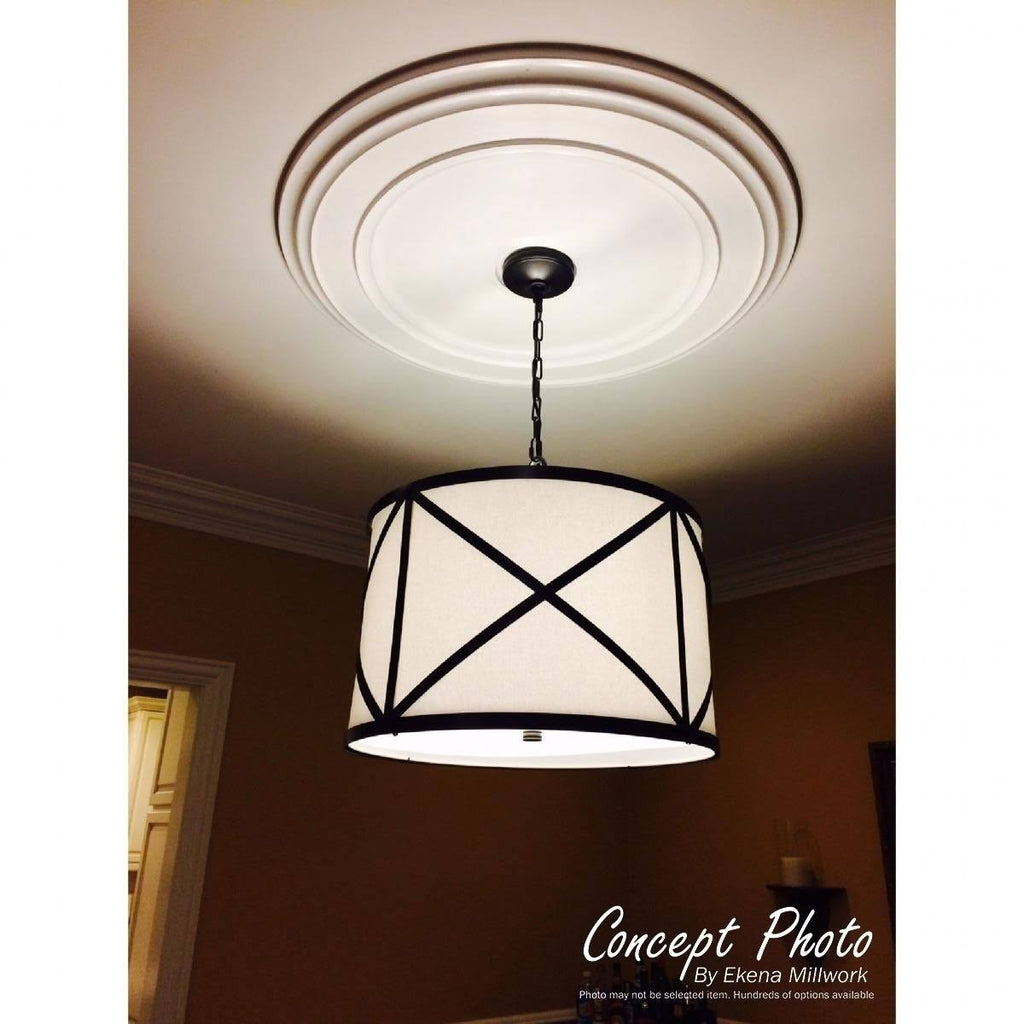 12 1/4x22OD x 7 1/2x22ID x 7/8x22P Ribbon with Bow Ceiling Medallion D678991